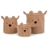 Image de Lot de 3 paniers de rangement Teddy beige - Childhome