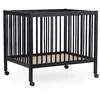 Image de Parc bébé 97 hêtre Noir - 75 x 95 cm - Childhome