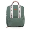 Image de CHILDHOME, Sac à dos à langer Family Bag Club, Grande capacité, Multifonctionnel, Tapis à langer inclus, 11 Compartiments, Pochettes Isothermes, Passage Trolley-valise, Accroche Poussette, 20.5L, Vert