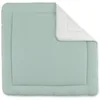 Image de BEMINI-Tapis de parc pour bébé Pady waffle + jersey bio vert celadon