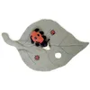Image de Doudou plat d'activité Coccinelle et sa Feuille Lange de coton