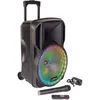 Image de PARTY LIGHT & SOUND - PARTY-12RGB - Enceinte sur Batterie 12 /30cm de 700W avec 1 Micro VHF sans Fil et Effet Lumineux sur Le woofer - Bluetooth, USB, Micro SD et AUX - Noir