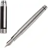 Image de CERRUTI 1881: Stylo plume HERITAGE noir. Stylo aux accents métalliques subtils et aux finitions noires. Plume à pointe de taille M.