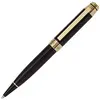 Image de CERRUTI 1881: Stylo bille HERITAGE noir et or. Stylo bille à ouverture giratoire élégant noir avec montures dorées.
