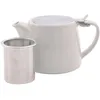 Image de Point-Virgule - Théière - Avec infuseur à thé - Mat - Blanc cassé - 500ml