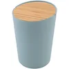 Image de Point-Virgule Poubelle de Table avec Couvercle et Grande Ouverture de Remplissage, Bleu Brouillard, 3L