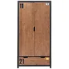 Image de Vipack Wardrobe, Solid_Pine, Natural, 100 x 200 cm