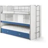 Image de VIPACK Bonny 80 Bunk Blue Particle Board, 221.5x101.5x161 cm