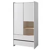 Image de Vipack Wardrobe, Combi_Solid_Pine_MDF, White, 90 x 180 cm