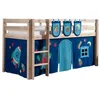 Image de VIPACK Bed, Scandinavian, Pine, and, Textile, Brun, Single