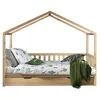 Image de VIPACK Bed, Metal, Natural, 90 x 200 cm
