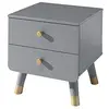 Image de Vipack NIGHTSTAND, Combi_Solid_Pine_MDF, Grey, 43,2 x 45,2 cm