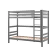 Image de Vipack Lit superposé Pino 160 cm de Hauteur avec tiroir de lit en pin Massif laqué Gris