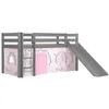 Image de VIPACK Bed, Scandinavian, Pine, and, Textile, Gris, Single