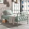 Image de VIPACK Bed, Metal, Green, 90 x 200 cm