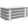 Image de VIPACK Bed, Combi, Solid, Pine, MDF, Gris, Single