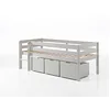 Image de Vipack Lit mi-Hauteur + 3 tiroirs Blanc