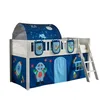 Image de Vipack Scott Lit Mezzanine et Rideau Astro, Tunnel et 3 Sacs Rangement