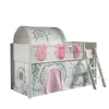 Image de Vipack Scott Lit Mezzanine et Rideau Birdy, Tunnel et 3 Sacs Rangement Assortis
