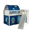 Image de Vipack Scott Lit Mezzanine Toboggan et Rideau Astro Tunnel