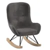 Image de Vipack Rocking_Chair, Metal_Beech_Foam, Anthracite, 55,5 x 68,5 cm