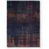 Image de VENITIAN Dust Design - Tapis Abstrait Atlantique - Fabriqué en Belgique - Finition Main - Antidérapant Naturel - 100% Polyester - Bleu Coucher de Soleil - 200 x 280 CM