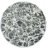 Image de Tapis de Salon tissé Plat Swim - Meditation Collection - River - 170 x 240 cm - Design Cyanotype inspiré de la fluidité de l'eau, Reflets Brillants, Effet Tactile avec Fil Blanc flammé