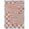Image de Tapis de Salon tissé Plat Chess - Craft Collection - Nude - 170 x 240 cm - Motif Damier Déconstruit, Graphisme Audacieux, Effets Matériels, Couleurs Vives pour Esthétique Intrigante