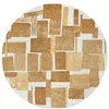 Image de Tapis de Salon tissé Plat Lucia - Craft Collection - Nuggets - 200 x 280 cm - Design Cubisme Rétro, Effet Bouclette Moderne, Texture Douce et Moelleuse, Équilibre Géométrique