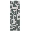 Image de Tapis de Salon tissé Plat Papercut - Craft Collection - Sea Spray - 80 x 250 cm - Design Moderne Bauhaus avec Formes Déconstruites, Tangram, Équilibre Entre Forme et Couleur