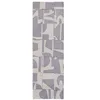 Image de Tapis de Salon tissé Plat Papercut - Craft Collection - String - 80 x 250 cm - Design Moderne Bauhaus avec Formes Déconstruites, Tangram, Équilibre Entre Forme et Couleur