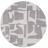 Image de Tapis de Salon tissé Plat Papercut - Craft Collection - String - 170 x 240 cm - Design Moderne Bauhaus avec Formes Déconstruites, Tangram, Équilibre Entre Forme et Couleur