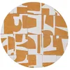 Image de Tapis de Salon tissé Plat Papercut - Craft Collection - Curry - 200 x 280 cm - Design Moderne Bauhaus avec Formes Déconstruites, Tangram, Équilibre Entre Forme et Couleur