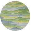 Image de Louis de Poortere Tapis Himalaya - Gallery Collection - Spring - 240 x 240 cm - Design printanier inspiré des Sommets himalayens, Motifs et Couleurs revigorants