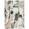 Image de Tapis de Salon tissé Plat Fresque - Gallery Collection - Indian Rice - 170 x 240 cm - Couleurs Vives, Design Artistique, Inspiré d'un Atelier de Peinture