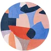Image de Tapis de Salon Shapes Gallery Collection 240x240 cm - Carpe Diem - Design Texturé, Formes Abstraites Entrelacées, Couleurs Dynamiques