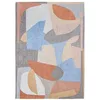 Image de Tapis de Salon tissé Plat Shapes - Gallery Collection - Secret - 200 x 280 cm - Design texturé, Formes abstraites entrelacées, Couleurs dynamiques
