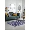 Image de BENEFFITO Tapis - Collection Ikat Ultramarine - Tapis d'intérieur Moderne et Doux - Rectangulaire - 170 x 240 cm