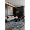 Image de BENEFFITO Tapis - Collection Heris Deep Blue - Tapis à Motifs, Finition Artisanale, Tissage en Belgique - Tapis d'intérieur Moderne et Doux - Rectangulaire - 140 x 200 cm