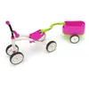 Image de Chillafish Quadie Trailie: le porteur bebe 4 roues avec remorque détachable pour enfant de 1 à 3 ans, siège ajustable sans outils et 4 roues silencieuses pour à l'intérieur comme à l'extérieur, rose