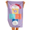 Image de Quut - Serviette de Plage/Piscine Enfant avec Jeu - en Microfibre Séchage Ultra Rapide, sans Sable - Compacte, Légère (Marelle, M - 140 x 70cm)
