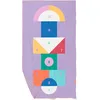 Image de Quut - Serviette de Plage/Piscine Enfant avec Jeu - en Microfibre Séchage Ultra Rapide, sans Sable - Compacte, Légère (Marelle, L - 180 x 100cm)