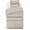 Image de Vision - Parure de lit Anthony - 100% Coton - Beige - Set de Housse de Couette 140 x 200 cm avec 1 taie d'oreiller pour lit 1 Personne - Oekotex