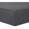 Image de Vision Drap Housse - 100% Coton Lit Double (180x200cm) - Gris Anthracite | Coins Élastiqués | Tissage Serré: Doux | Convient aux Matelas Jusqu’à 30cm | Lavable en Machine | Certifié Oeko-Tex