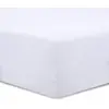 Image de Vision Drap Housse - 100% Coton Lit Kingsize (200x200cm) - Blanc | Coins Élastiqués | Tissage Serré: 57 Fils | Convient aux Matelas Jusqu’à 30cm | Confortable | Lavable en Machine | Certifié Oeko-Tex