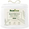 Image de Bambaw Drap Housse Bambou 180x200 cm, Drap Rafraîchissant pour l'Été, pour Matelas Épais Jusqu’à 35cm, Thermorégulateur et Anti Acarien, Linge de Lit Bambou Durable et Certifié Oeko-TEX® (Blanc)