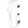 Image de Xtrememac Adaptateur Compact et Intelligent - Transforme votre Alimentation en Hub de Charge avec 2 Ports USB-A, Accessoires MacBook et MacBook Pro - Blanc