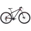 Image de Vélo Vortex 29" 1.0 noir et rouge - Cadre en aluminium, freins à disque hydrauliques Shimano, 24 vitesses, suspension FS-003 MLO