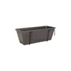 Image de ARTEVASI Kit Jardinière VENEZIA avec réserve deau - Gris anthracite - 10L - 49 x 195 x 166 cm -