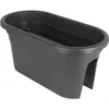 Image de ARTEVASI Jardinière pour balcon VENEZIA - Gris anthracite - 30 x 60 x H 27 cm - 18L